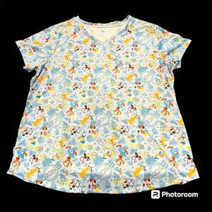 NWT DisneyParks x Pixar TunicTop 2XL Minnie Mickey Mouse Pluto 2019 Relaxed NEW